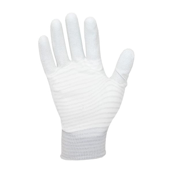 109-0424-ESD-PU-Palm-Glove-Carbon-Stripe ESD PU Palm Glove Carbon Stripe - Antistat
