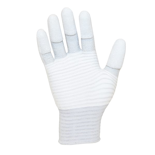 109-0460-ESD-PU-Tip-Gloves-Carbon-Stripe ESD PU Tip Carbon Stripe Glove - Antistat