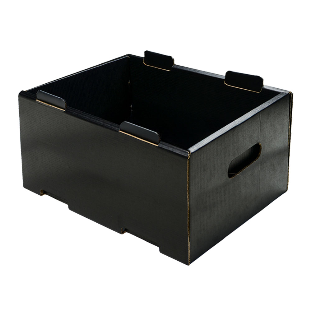 026-0406 - Corstat Stacking Totes (04) Antistat Conductive Card Stacking ESD Tote