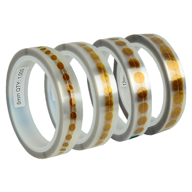 053-1000 - Kapton Dots (group) High temperature masking polyimide dots