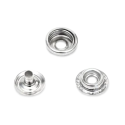 3 piece press stud set mage features 1 x 10mm Male Stud. 1x10mm Female Stud and 1 x 10mm Post Stud - Antistat