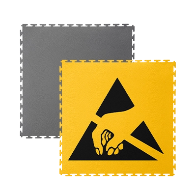 084-0001 - ESD Interlocking Floor Tile (Dovetail Joint) ESD Interlocking Floor Tiles