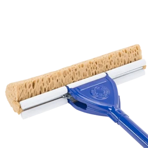 Cleanroom cellulose sponge mop and handle.