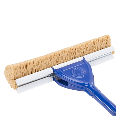 600-0200 Integriy Cellulose Sponge Mop with Handle - closer head back Cleanroom cellulose sponge mop and handle.