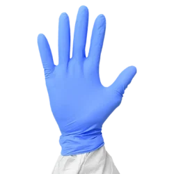 Nitrile Powder Free Gloves - From DERMAGRIP - Purple color, single glove