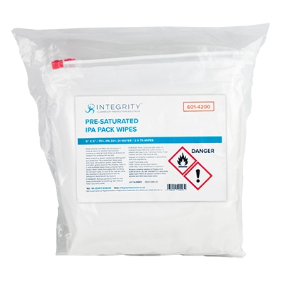 601-4200 - Integrity Pre Wetted Wipes (1) IPA wipes