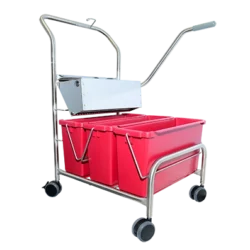 Triple Bucket Mopping System - Red