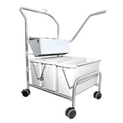 Triple Bucket Mopping System - White