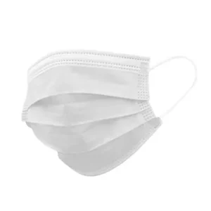 White Cleanroom Face mask featuring earloops