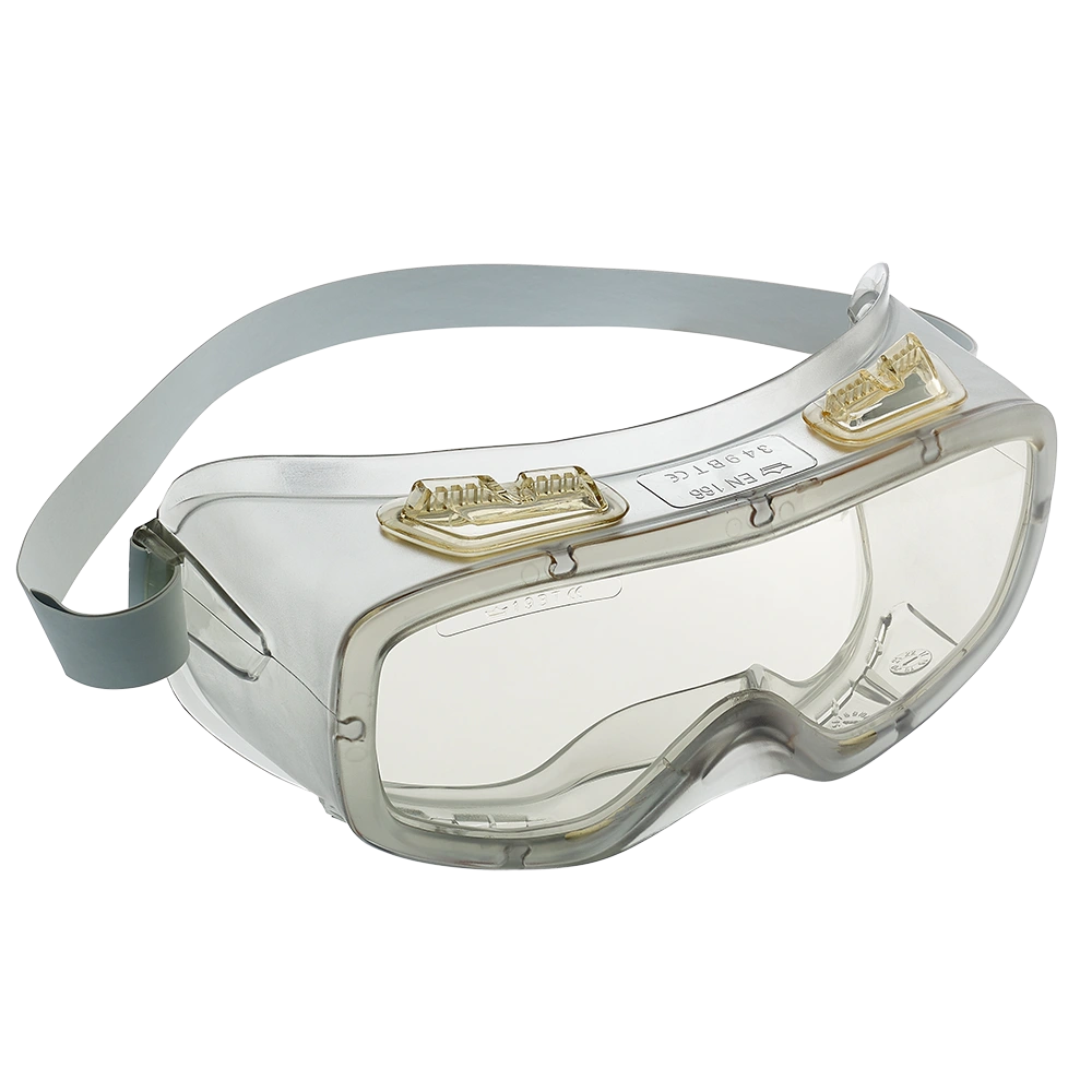 604-1016 -Bollé Coverallt II Goggles Cleanroom Sterile Goggles - From Bolle - Featuring greyish frame and strap