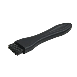 Residue Removal Conductive Brush - Black, long handle with short bristles on end