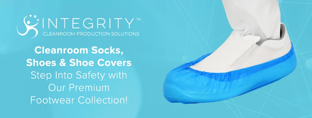 Cleanroom Socks, Shoes & Shoe Covers Step Into Safety with Our Premium Footwear Collection!