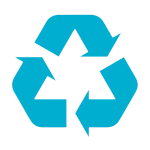 Recycling Icon in blue