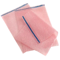 Pink antistatic bubble bags