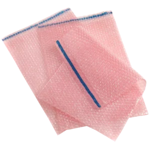 Pink antistatic bubble bags