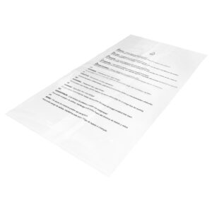 Gusseted Polythene Bags with print