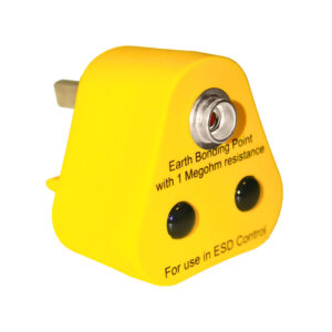 Earth Bonding Plug 1 x 10mm Stud with 1MΩ Resistor